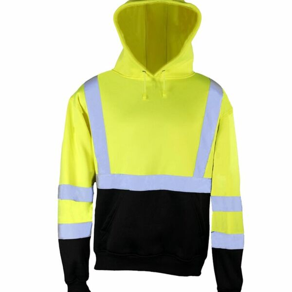 Unisex Hi-Vis Hooded Sweatshirt Thumbnail