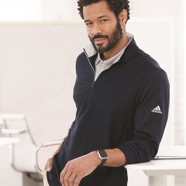 Men's Textured Quarter-Zip Pullover Thumbnail